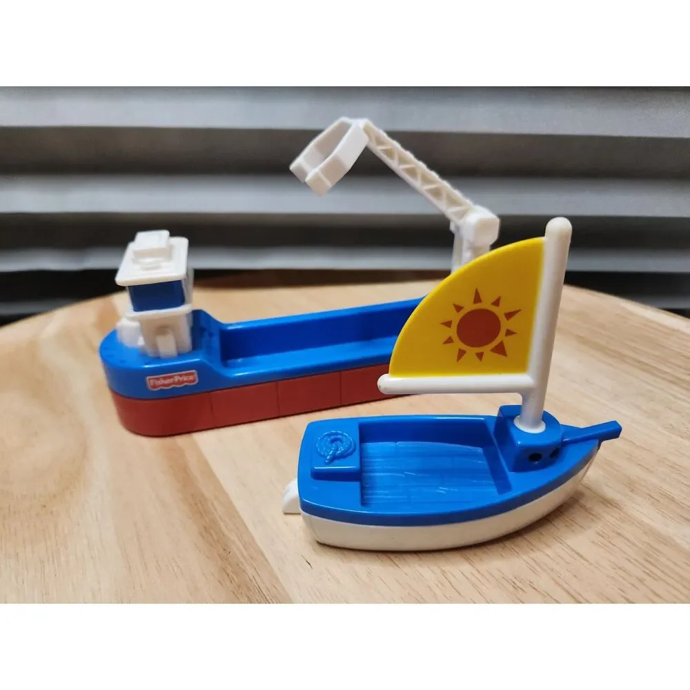 GeoTrax Ocean Cargo Transporter & Skiff 2004 Fisher‑Price